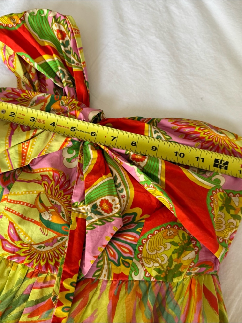 Farm Rio Mixed Prints One-Shoulder Dress Size XS - Picture 12 of 13